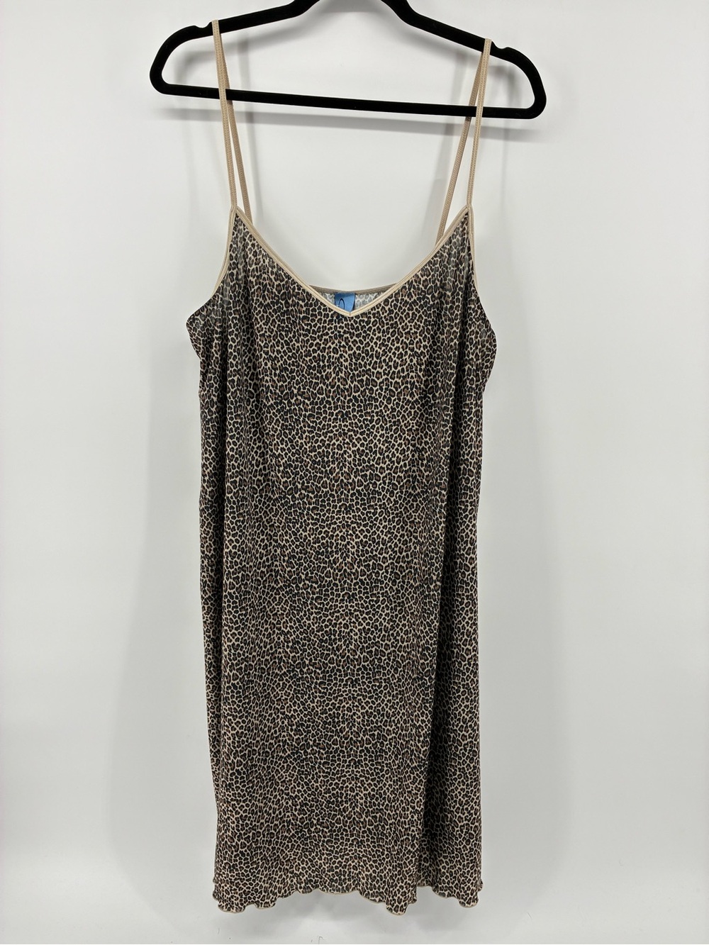Penningtons Intimates Leopard Print Night Slip Dress in Tan and Black